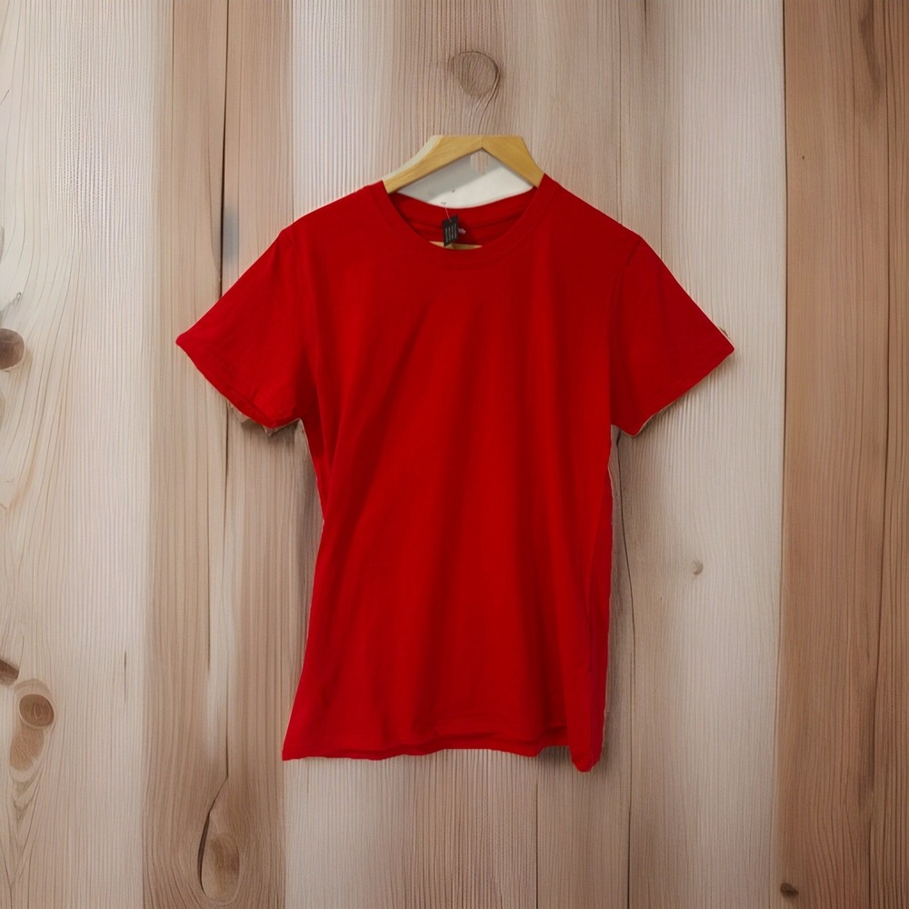 Chuns Junior Teens T-Shirt 100% Cotton Fitted Sleeves Tee XXLarge Red